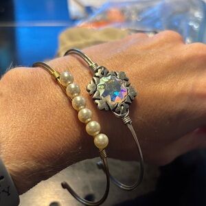 Luca + Danni Silver and Pearl Bracelet Duo